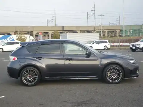 カタログ画像：インプレッサ （IMPREZA） ＷＲＸ ＳＴＩ Ａライン タイプＳ 2010年1月 CBA-GRF 2500cc ダークグレー・メタリック 燃費10.0km / l 外装