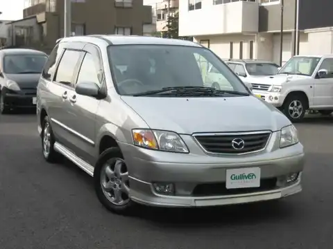 カタログ画像：ＭＰＶ （MPV） Ｇ 2001年10月 GF-LW5W 2500cc サンライトシルバーメタリック 燃費8.3km / l メイン（その他）