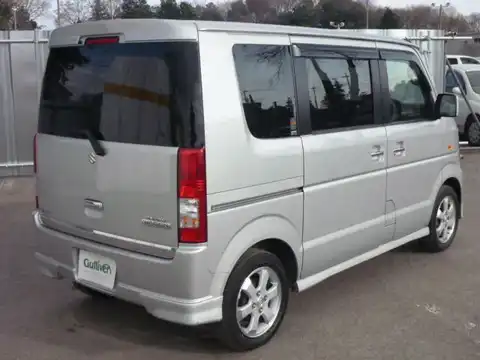 カタログ画像：エブリイワゴン （EVERY WAGON） ＰＺターボ 2008年4月 ABA-DA64W 660cc シルキーシルバーメタリック 燃費15.0km / l バック