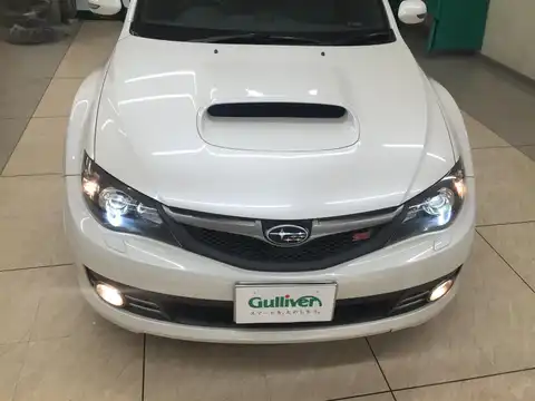 カタログ画像：インプレッサ （IMPREZA） ＷＲＸ ＳＴＩ Ａライン 2009年2月 CBA-GRF 2500cc サテンホワイト・パール 燃費10.0km / l フロント