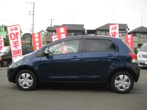 カタログ画像：ヴィッツ （VITZ） Ｆ 2007年8月 CBA-NCP95 1300cc ダークブルーマイカメタリック 燃費16.0km / l 外装