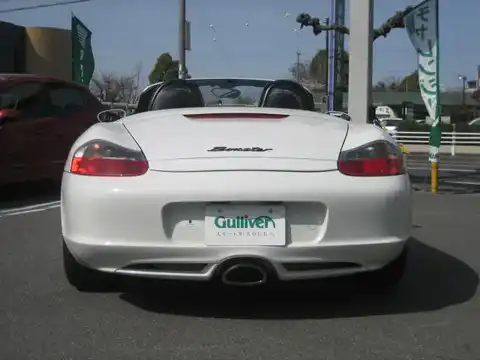 カタログ画像：ボクスター （BOXSTER） ボクスター 2003年9月 GH-98623 2700cc キャララホワイト 燃費9.3km / l バック