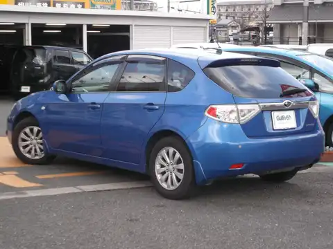 カタログ画像：インプレッサ （IMPREZA） １．５ｉ－Ｌ コンフォートセレクションⅡ 2009年4月 DBA-GH3 1500cc ＷＲブルー・マイカ 燃費14.8km / l バック