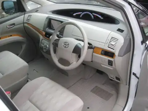 カタログ画像：エスティマ （ESTIMA） アエラス サイドリフトアップシート装着車 2009年12月 DBA-ACR50W 2400cc ホワイトパールクリスタルシャイン 燃費11.8km / l 内装