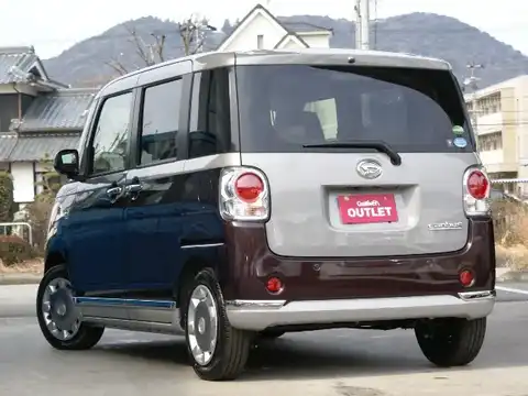 カタログ画像：ムーヴキャンバス （MOVE CANBUS） Ｘリミテッドメイクアップ ＳＡⅡ 2016年9月 DBA-LA800S 660cc スムースグレーマイカメタリック×プラムブラウンクリスタルマイカorプラムブラウンクリスタルマイカ 燃費28.6km / l バック