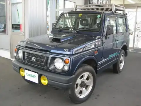 カタログ画像：ジムニー （JIMNY） ハードトップ ＸＣ 1995年11月 E-JA22W 660cc スキューバブルーメタリック 燃費15.8km / l メイン