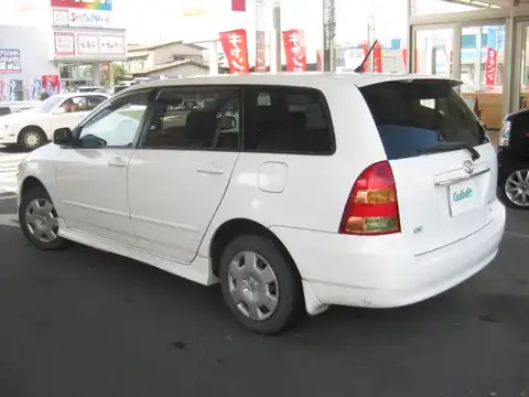 カタログ画像：カローラフィールダー （COROLLA FIELDER） Ｘ リミテッド・ナビスペシャル 2002年9月 UA-NZE121G 1500cc スーパーホワイトⅡ 燃費16.6km / l バック