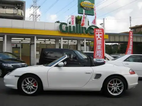 カタログ画像：ボクスター （BOXSTER） ボクスターＳ 2004年4月 GH-98624 3200cc キャララホワイト 燃費7.8km / l 外装