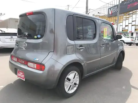 カタログ画像：キューブ （CUBE） １５Ｘ ＦＯＵＲ 2014年4月 DBA-NZ12 1500cc ダークメタルグレー（Ｍ） 燃費15.6km / l バック