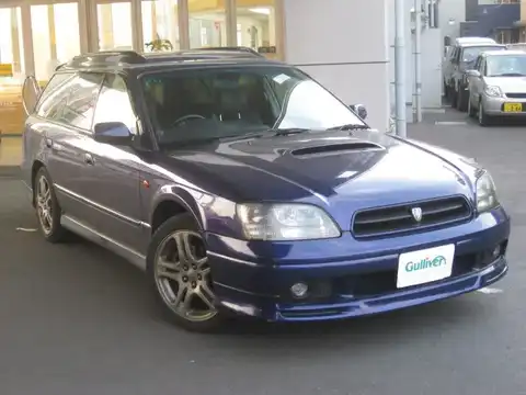 カタログ画像：レガシィツーリングワゴン （LEGACY TOURING WAGON） ＧＴ－Ｂ Ｅ－ｔｕｎｅ 1999年5月 GF-BH5 2000cc バイオレットブルー・マイカ 燃費10.0km / l メイン（その他）