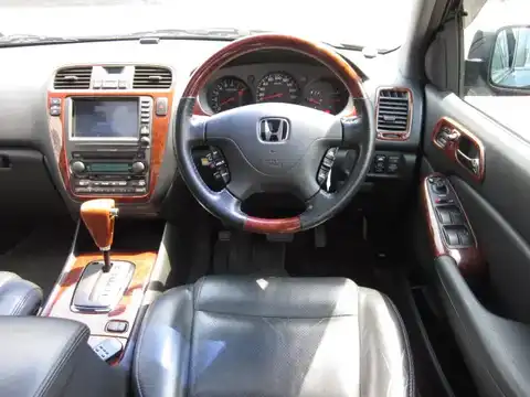 カタログ画像：ＭＤＸ （MDX） エクスクルーシブ 2003年3月 UA-YD1 3500cc ナイトホークブラック・パール 燃費7.8km / l 内装