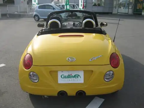 カタログ画像：コペン （COPEN） アクティブトップ 2002年6月 LA-L880K 660cc ＤＣ・ジョーヌイエロー 燃費15.2km / l バック