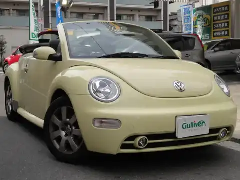 カタログ画像：ニュービートルカブリオレ （NEW BEETLE CABRIOLET） ベースグレード 2004年4月 GH-1YAZJ 2000cc メローイエロー 燃費10.6km / l メイン（その他）