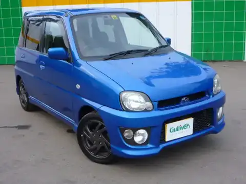 カタログ画像：プレオ （PLEO） ＲＳリミテッド 2003年6月 TA-RA2 660cc ＷＲブルー・マイカ 燃費18.0km / l メイン（その他）