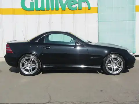 カタログ画像：ＳＬＫ （SLK） ＳＬＫ３２ ＡＭＧ 2001年8月 GF-170466 3200cc オブシディアンブラック 燃費8.4km / l 外装