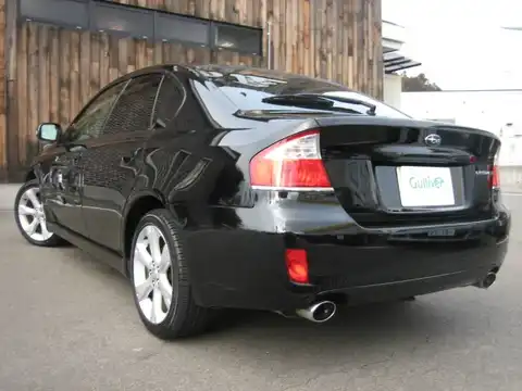 カタログ画像：レガシィＢ４ （LEGACY B4） ２．０ＧＴスペックＢ 2007年5月 CBA-BL5 2000cc オブシディアンブラック・パール 燃費11.4km / l バック