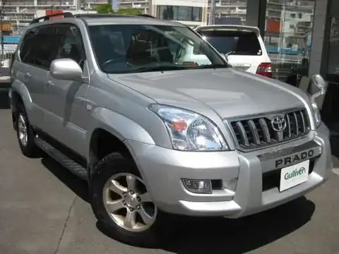 カタログ画像：ランドクルーザープラド （LAND CRUISER PRADO） ＴＺ 2002年10月 KN-KDJ121W 3000cc シルバーメタリック 燃費10.8km / l メイン（その他）