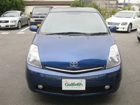 カタログ画像：プリウス （PRIUS） Ｓスタンダードパッケージ 2005年11月 DAA-NHW20 1500cc ブルーマイカ 燃費35.5km / l フロント