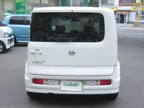 カタログ画像：キューブキュービック （CUBE CUBIC） １５Ｍ プラスナビ 2006年10月 DBA-YGZ11 1500cc ホワイトパール（３Ｐ） 燃費17.8km / l バック