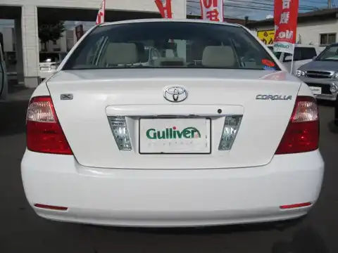 カタログ画像：カローラ （COROLLA） Ｘ Ｌパッケージ 2004年4月 CBA-NZE121 1500cc スーパーホワイトII 燃費18.0km / l バック