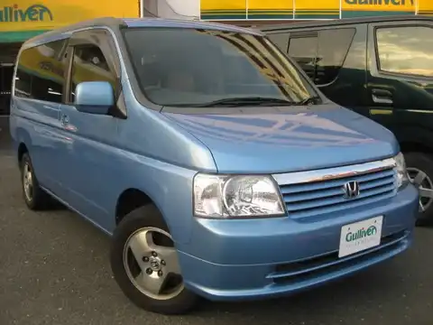 カタログ画像：ステップワゴン （STEPWAGON） Ｄ 2002年5月 LA-RF3 2000cc アクアブリーズオパール・メタリック 燃費13.2km / l メイン（その他）