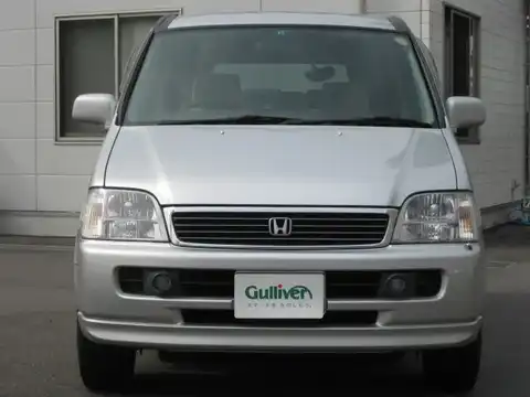 カタログ画像：ステップワゴン （STEPWAGON） Ｗ ポップアップシート 2000年8月 GF-RF1 2000cc グレースシルバー・メタリック 燃費11.4km / l フロント