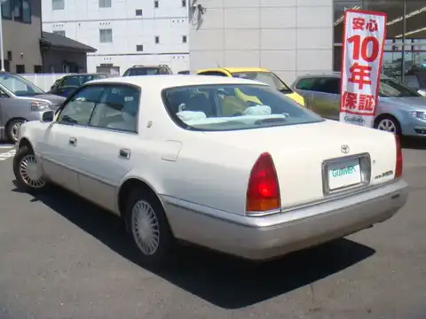 カタログ画像：クラウンマジェスタ （CROWN MAJESTA） Ａタイプ 1996年9月 E-JZS155 3000cc スーパーホワイトパールマイカトーニングＧ 燃費9.0km / l バック