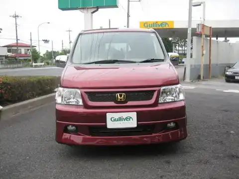 カタログ画像：ステップワゴン （STEPWAGON） Ｋ 2002年5月 LA-RF4 2000cc ロイヤルルビーレッド・パール 燃費11.8km / l フロント