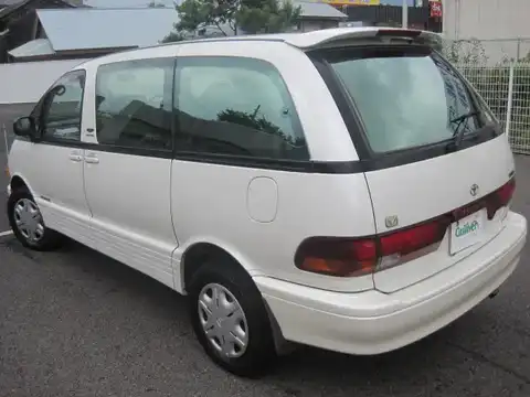 カタログ画像：エスティマ （ESTIMA） Ｖ ４ＷＤ 1996年8月 E-TCR20W 2400cc ホワイトパールマイカ 燃費7.6km / l バック