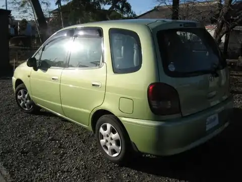 カタログ画像：カローラスパシオ （COROLLA SPACIO） Ｖパッケージ 1999年4月 GF-AE115N 1800cc イエローグリーンメタリックオパール 燃費11.4km / l バック