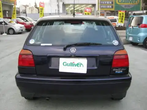 カタログ画像：ゴルフ （GOLF） ＧＬｉ 1996年9月 E-1HAGG 2000cc ブラックマジックパールエフェクト 燃費13.0km / l バック