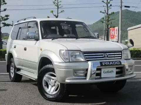 カタログ画像：ランドクルーザープラド （LAND CRUISER PRADO） ＴＳ 1999年6月 KH-KZJ95W 3000cc クリスタルシルバーパールメタリック 燃費9.3km / l メイン（その他）