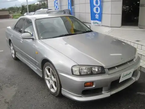 カタログ画像：スカイライン （SKYLINE） ２５ＧＴ－Ｖ 1999年2月 GF-ER34 2500cc ソニックシルバー（Ｍ） 燃費10.6km / l メイン（その他）