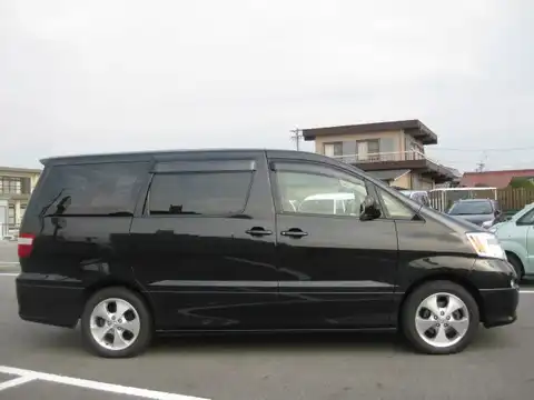 カタログ画像：アルファードＧ （ALPHARD G） ＡＸ トレゾア・アルカンターラバージョン 2004年6月 CBA-ANH15W 2400cc ブラックマイカ 燃費9.4km / l 外装