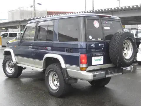 カタログ画像：ランドクルーザープラド （LAND CRUISER PRADO） ４ドア プラドＥＸワイド 1995年1月 KD-KZJ78W 3000cc シーブリーズトーニング バック