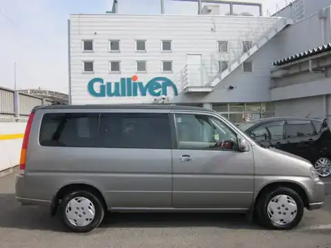 カタログ画像：ステップワゴン （STEPWAGON） デラクシー 回転対座シート 2000年8月 GF-RF2 2000cc ライトニングシルバー・メタリック 燃費10.2km / l 外装