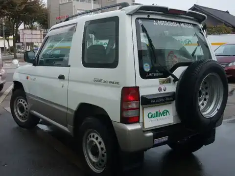 カタログ画像：パジェロミニ （PAJERO MINI） ＶＲ－Ⅱ 1996年6月 E-H56A 660cc フェアリーホワイト（Ｓ）／シンフォニックシルバー（Ｍ）・２トーン バック