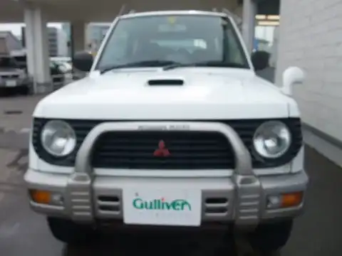 カタログ画像：パジェロミニ （PAJERO MINI） ＶＲ－Ⅱ 1996年6月 E-H56A 660cc フェアリーホワイト（Ｓ）／シンフォニックシルバー（Ｍ）・２トーン フロント