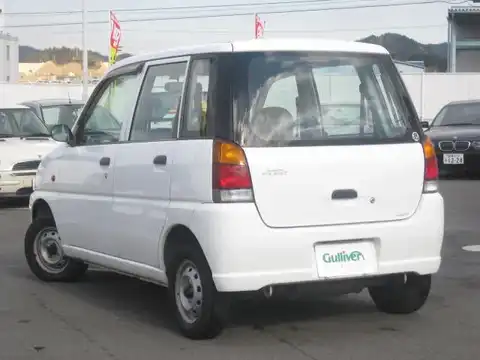 カタログ画像：プレオ （PLEO） Ａ 2000年10月 GD-RV1 660cc ピュアホワイト 燃費21.0km / l バック