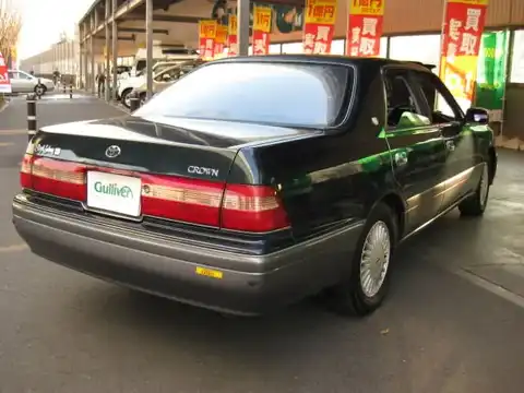 カタログ画像：クラウン （CROWN） ロイヤルサルーンＦｏｕｒ 1997年7月 E-JZS153 2500cc ダークブルーマイカ 燃費8.5km / l 外装