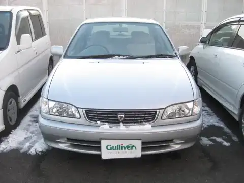 カタログ画像：カローラ （COROLLA） ＸＥサルーン リミテッド 1997年4月 E-AE110 1500cc シルバーメタリック 燃費15.6km / l フロント