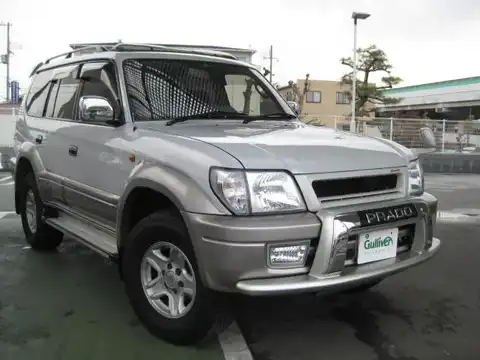 カタログ画像：ランドクルーザープラド （LAND CRUISER PRADO） ＴＸ パッケージⅡ 1998年1月 E-VZJ95W 3400cc クリスタルシルバーパールメタリック 燃費7.6km / l メイン