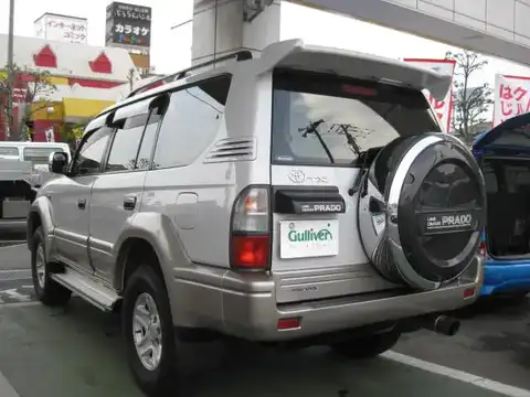 カタログ画像：ランドクルーザープラド （LAND CRUISER PRADO） ＴＸ パッケージⅢ 1998年1月 E-VZJ95W 3400cc クリスタルシルバーパールメタリック 燃費7.6km / l メイン