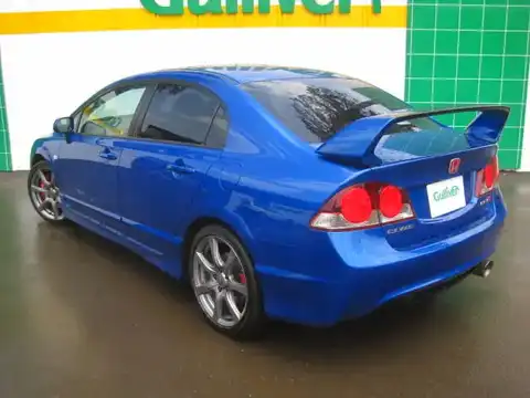 カタログ画像：シビック （CIVIC） タイプＲ 2007年3月 ABA-FD2 2000cc ビビッドブルー・パール 燃費11.0km / l バック