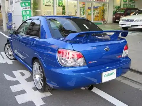 カタログ画像：インプレッサ （IMPREZA） Ｓ２０４ 2006年1月 GH-GDB 2000cc ＷＲブルー・マイカ バック