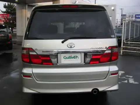 カタログ画像：アルファードＶ （ALPHARD V） ＭＳ 2003年7月 TA-MNH15W 3000cc シルバーメタリック 燃費8.6km / l バック