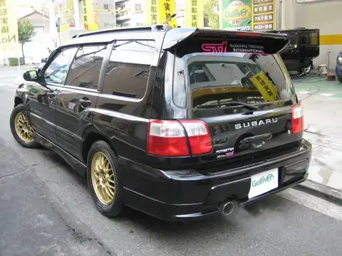 カタログ画像：フォレスター （FORESTER） Ｓ／ｔｂ 2000年12月 GF-SF5 2000cc ブラックマイカ 燃費11.6km / l バック