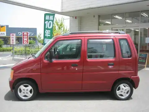 カタログ画像：ワゴンＲ （WAGON R） ＲＸ 1998年6月 E-CT51S 660cc ラジアントレッドマイカ 燃費21.5km / l 外装