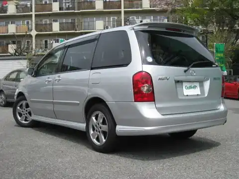 カタログ画像：ＭＰＶ （MPV） エアロリミックス 2002年12月 GH-LW3W 2300cc サンライトシルバーメタリック 燃費10.0km / l バック