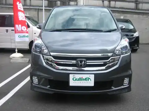 カタログ画像：ステップワゴン （STEPWAGON） スパーダ２４ＳＺ 2007年11月 DBA-RG3 2400cc ポリッシュドメタル・メタリック 燃費12.2km / l フロント